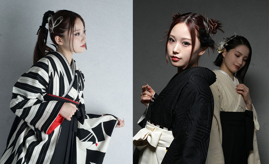 【erina】『ふりふ』2024袴カタログのモデルに起用